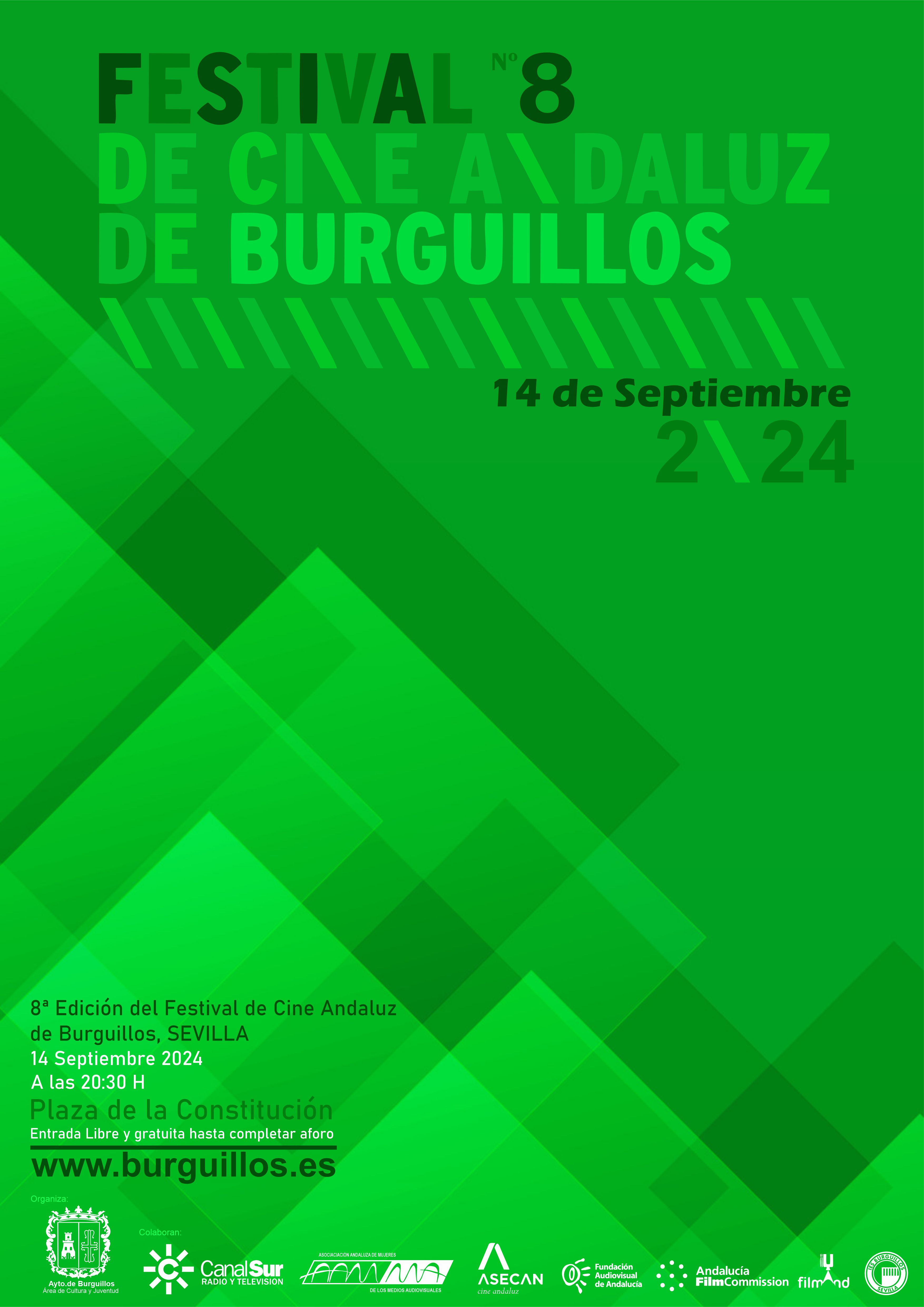 cartel oficial FESTIVAL DE CINE ANDALUZ DE BURGUILLOS 2024 bueno